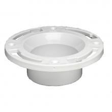 Oatey 43509 - Level-Fit, Inside 3 Fit Hub Flange, Open, Pvc, W/Pl Ring