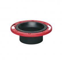 Oatey 43512 - Level-Fit, 3''X4'' Hub Flange, Open, Abs, W/Mtl Ring