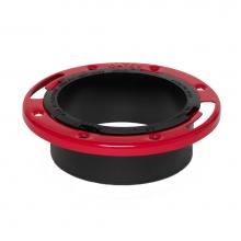 Oatey 43520 - Level-Fit, 4'' Hub Flange, Open, Abs, W/Mtl Ring