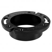 Oatey 43548 - Level-Fit, 4'' Hub Flange, Open, Abs, W/Pl Ring