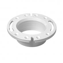 Oatey 43587 - 4'' Spigot Hub Flange, Open, Pvc, W/Pl Ring