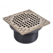 Oatey 72070 - 5 In. Nickel Strainer W/Square Ring  Barrel