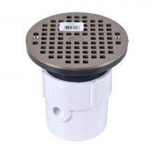 Oatey 72157 - 3 Or 4 In. Adjustable Pvc Drain W/Nickel Strainer
