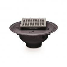 Oatey 72212 - 2 In. Pvc Nickel Square Drain W/4 In. Nickel Square Strainer