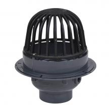 Oatey 78044 - 4 In. Pvc Roof Drain W/Cast Iron Dome  Dam Collar
