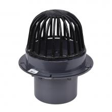 Oatey 78046 - 6 In. Pvc Roof Drain W/Cast Iron Dome  Dam Collar