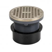 Oatey 82059 - 4 In. Abs Hub Fit Drain W/5 In. Nickel Grate