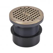 Oatey 82068 - 4 In. Abs Pipe Fit W/5 In. Nickel Grate  Ring