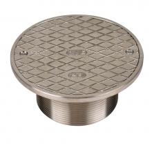 Oatey 84220 - 6 Cast Nickel Round Barrel W/Clean Out  Round Nickel Cover