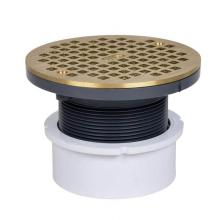 Oatey 72058 - 4 In. Adjustable Pvc Pipe Fit W/5 In. Nickel Grate