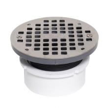 Oatey 72119 - 4 In. Pvc Adjustable General Purpose Drain W/6'' Ss Strainer
