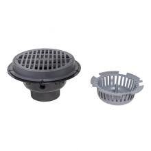 Oatey 86034 - 4 In. Abs Sediment Drain, Cast Iron Grate W/Bucket