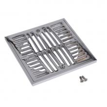 Oatey TSS6CR - Strainer-6 In. Square Chrome And Ring