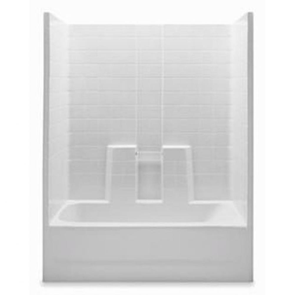 Gelcoat Textured Tile Tub-Shwr