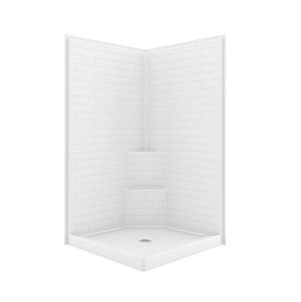 14242STNS Corner Shower