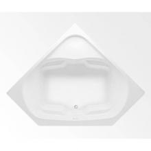Aquatic AC003200-FC-TO-WH - Cavalcade Elements Corner Bathtub