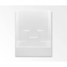 Aquatic AC003388-L-TO-WH - 2603SG One-Piece Tub Shower