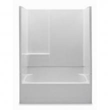 Aquatic 2543N2PL-WH - 2-Pc Gelcoat Tub-Shwr