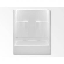 Aquatic AC003362-L-TO-WH - 26032P Two-Piece Tub Shower