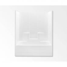 Aquatic AC003383-R-TO-WH - 2603CTW One-Piece Tub Shower
