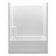 Aquatic 2603CTL-WH - Gelcoat Smth Tile Tub-Shwr