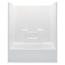 Aquatic 2603CTSML-WH - Gelcoat Textured Tile Tub-Shwr; Above Floor Rough