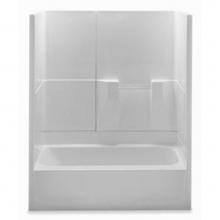 Aquatic 2603TRIOL-WH - 3-Pc Gelcoat Tub-Shwr
