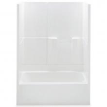 Aquatic 2603TRIOML-WH - 3-Pc Gelcoat Tub-Shwr; Above Floor-Rough