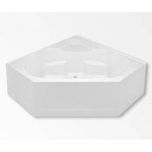 Aquatic AC003050-BC-WPV-WH - 2600CBD Corner Bathtub
