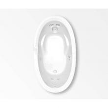 Aquatic AC003302-UNI-WPE-WH - Point Reyes Jr. Drop-in Bathtub