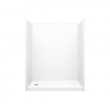Aquatic AC003633-L-000-WH - 16030STTL/R Alcove Shower
