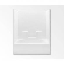 Aquatic AC003367-BC-TO-WH - 26033CCT One-Piece Tub Shower