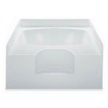 Aquatic AC003249-BC-TO-WH - Gardenia III Alcove Bathtub