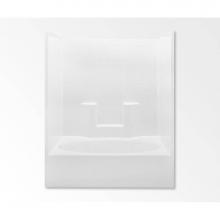 Aquatic AC003381-L-TO-WH - 2603CTSM AFR One-Piece Tub Shower