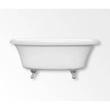 Aquatic AC003225-FC-TO-WH - Delilah 7240CF Freestanding Bathtub