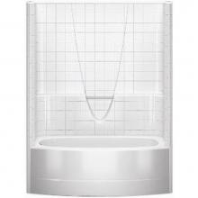 Aquatic 6036BSTMLWP-WH - Gelcoat Bowed Afr Whirlpool