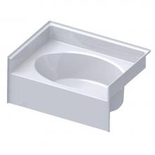 Aquatic 6042TWLWP-WH - Alcove whirlpool tub