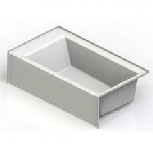 Aquatic 6636SMINL-WH - Gelcoat Skirted Tub