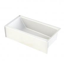 Aquatic AC003042-L-TO-WH - 6030SMIN Alcove Bathtub