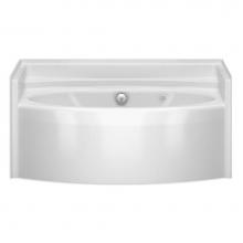 Aquatic AC003079-BC-TO-WH - 6042BWC Alcove Bathtub