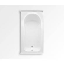 Aquatic AC003341-R-TO-WH - Vincenzo Q 1X Alcove Bathtub