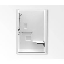 Aquatic AC003507-XBASE-WH - 14836BFSCTTR Alcove Shower