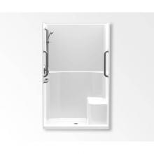Aquatic AC003526-XBASEISL-WH - 1483TSTH Alcove Shower