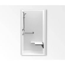Aquatic AC003475-X2LBSVBHHL-WH - 1363BFSD Alcove Shower
