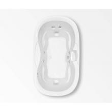 Aquatic AC003331-FC-WPE-WH - Universal Oval Drop-in Bathtub