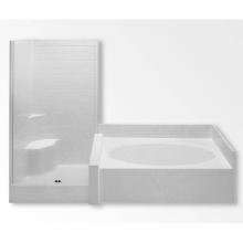 Aquatic AC003447-L-TO-WH - Darsey 102STA Tub Shower Suite