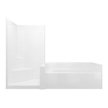 Aquatic AC003628-R-TO-WH - Darsey 11442STS Tub Shower Suite