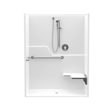 Aquatic AC003681-X2LB-WH - 16036BFLP Alcove Shower