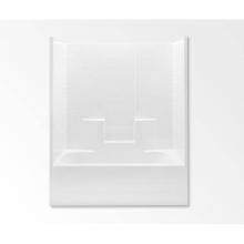 Aquatic AC003368-C-TO-WH - 26033CCTM AFR One-Piece Tub Shower