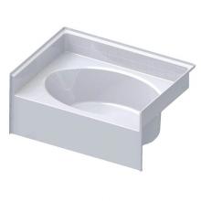 Aquatic AC003090-L-TO-WH - 6042TW Alcove Bathtub